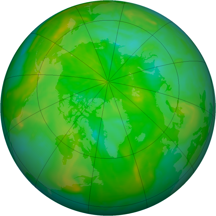 Arctic ozone map for 26 June 2012